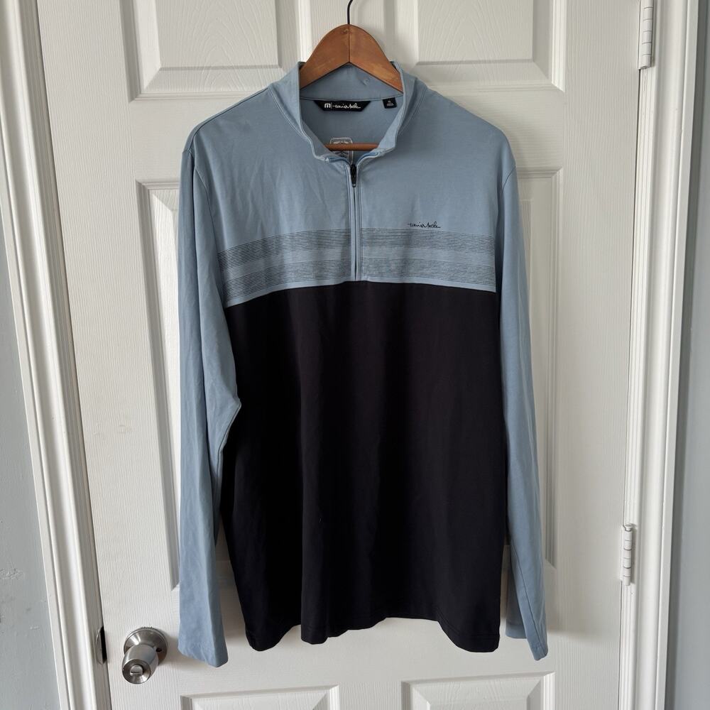 Travis Matthew Men's Quarter Zip XL Long Sleeve Golf Pullover Performance